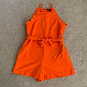 victoria beckham for target orange romper